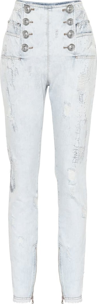 Balmain High-rise skinny jeans