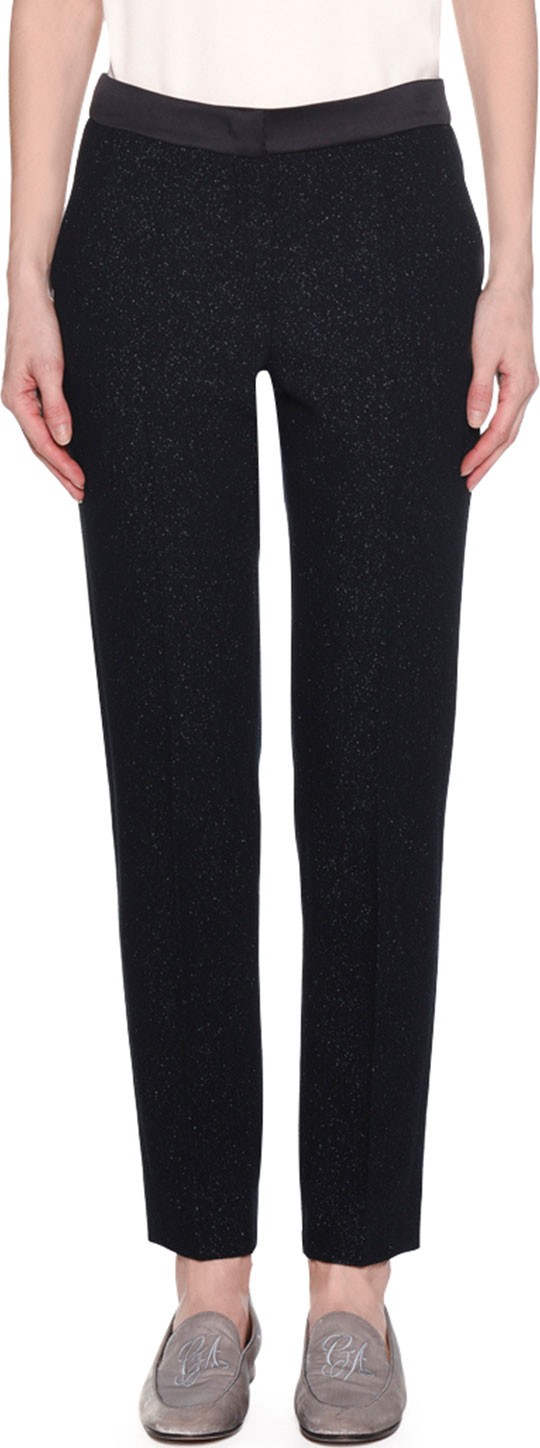 Giorgio Armani Lurex® Double Face Wool Pants