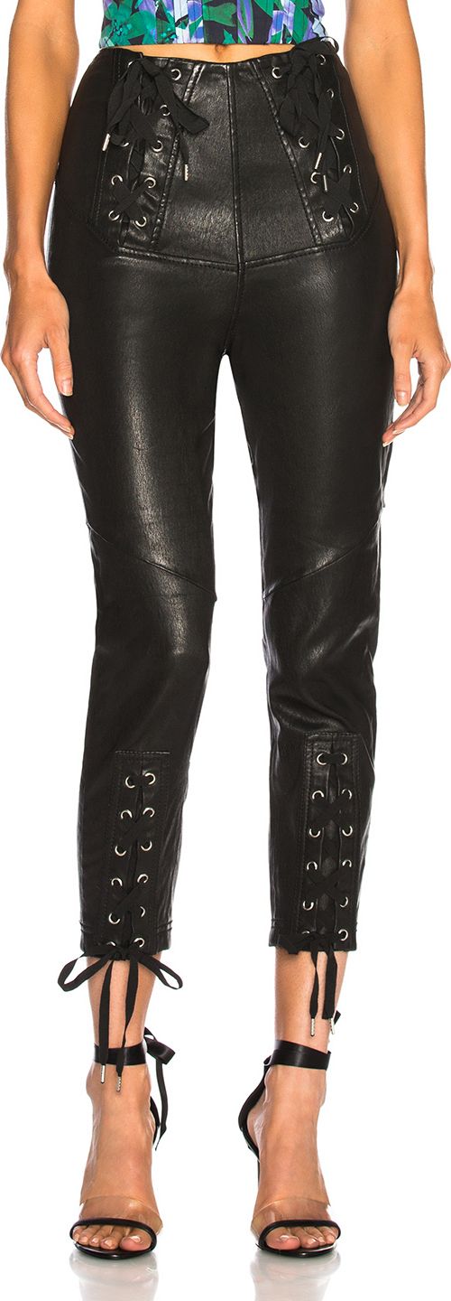 Marissa Webb Nilda Leather Lace Up Pant
