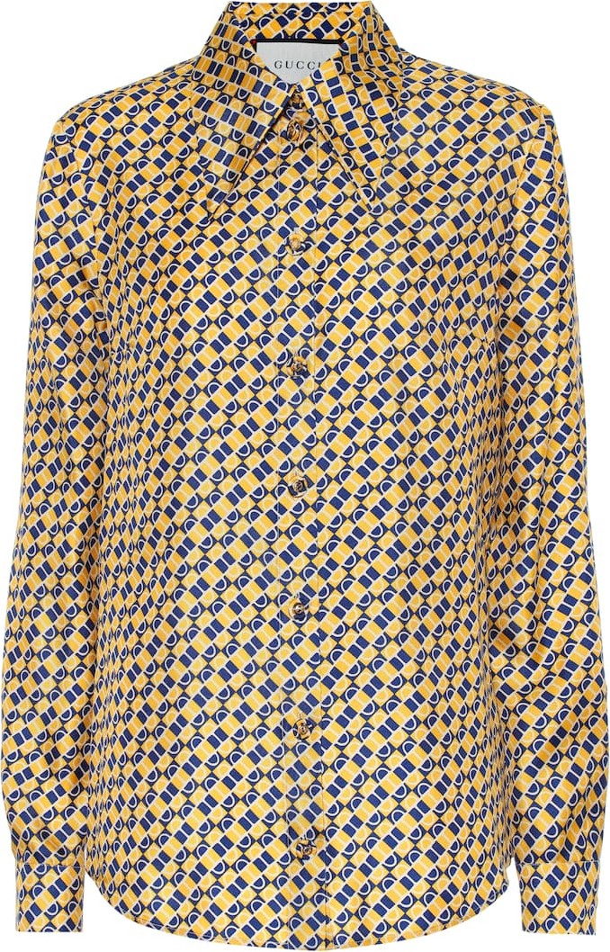 Gucci Printed silk shirt