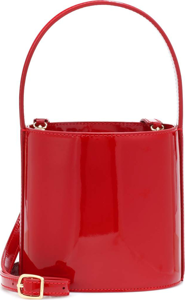 Staud Bissett patent leather bucket bag