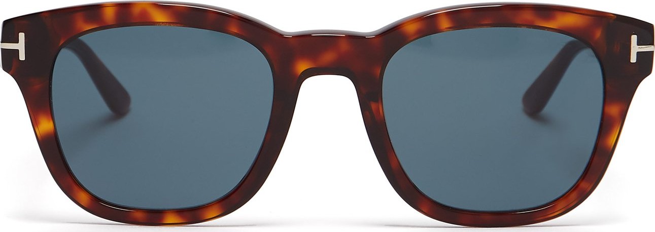 TOM FORD Round-frame tortoiseshell acetate sunglasses