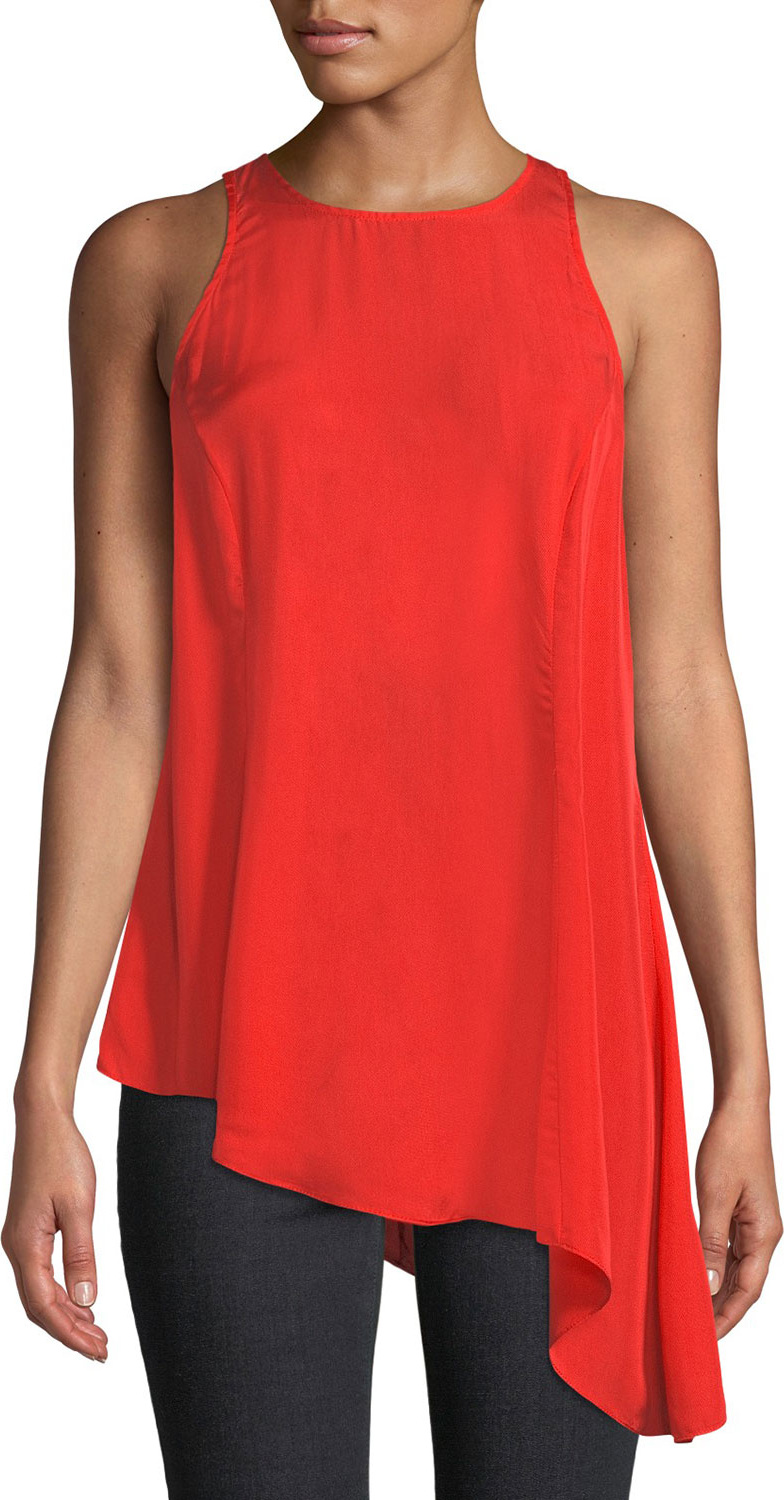 Cinq A Sept Dylan Asymmetrical Sleeveless Top