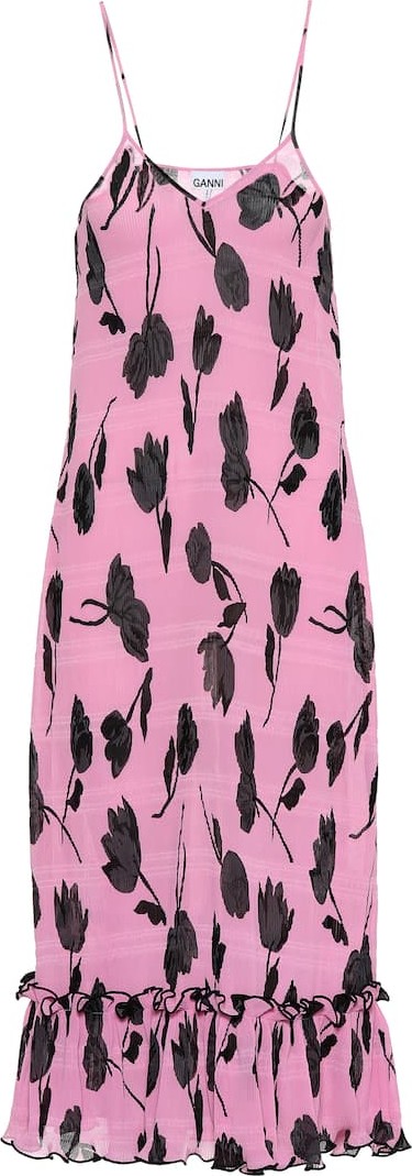 Ganni Exclusive to Mytheresa – floral pleated georgette dress