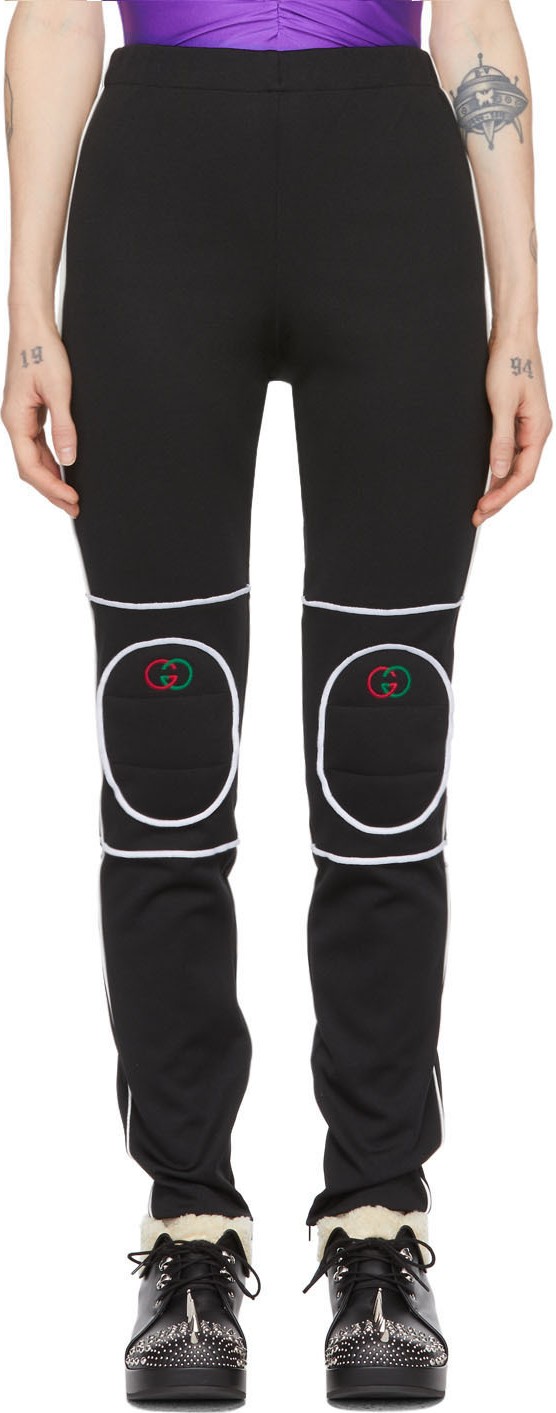 Gucci Black Knee Pad Leggings