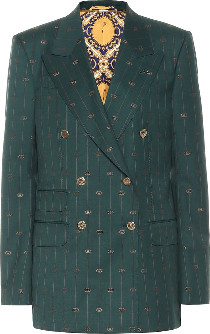 Gucci GG striped wool blazer