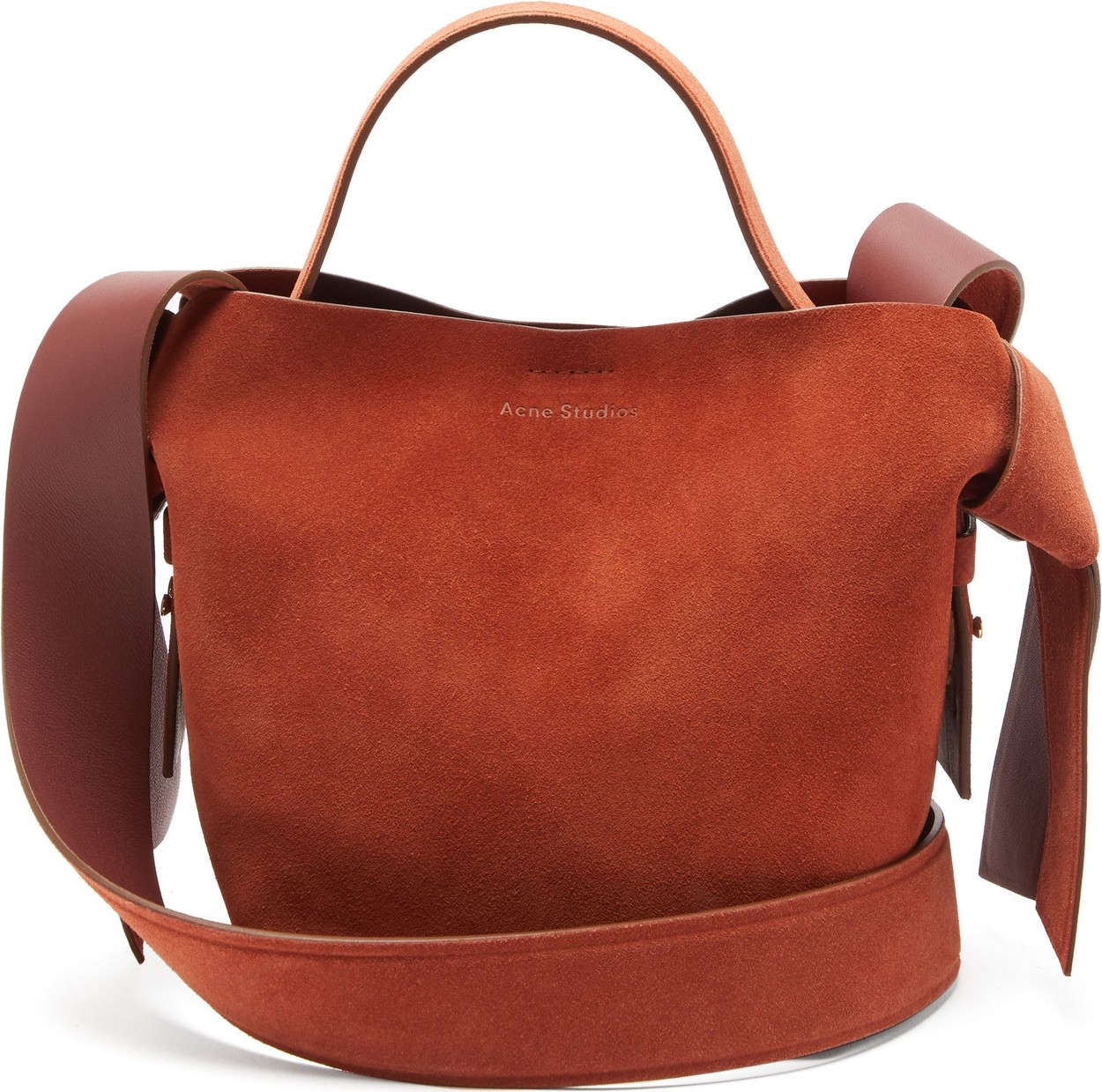 Acne Studios Musubi mini suede cross-body bag