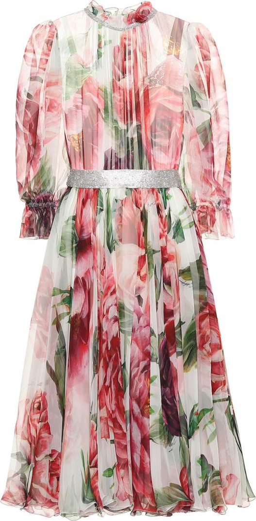 Dolce & Gabbana Silk-blend chiffon dress