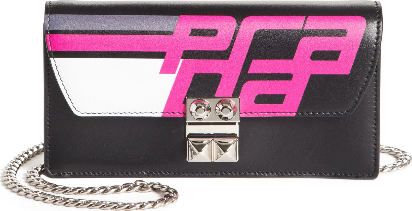 Prada City Leather Wallet on a Chain