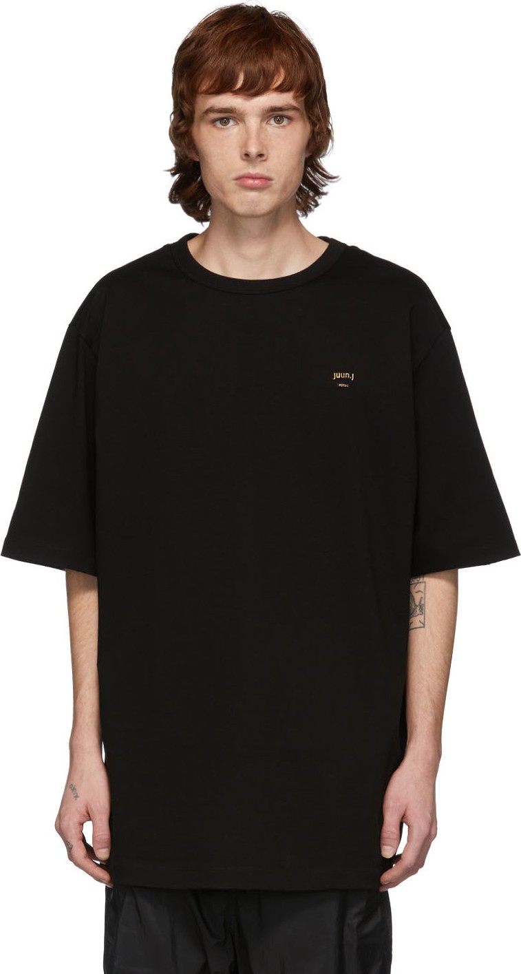 Juun.J Black Logo T-Shirt