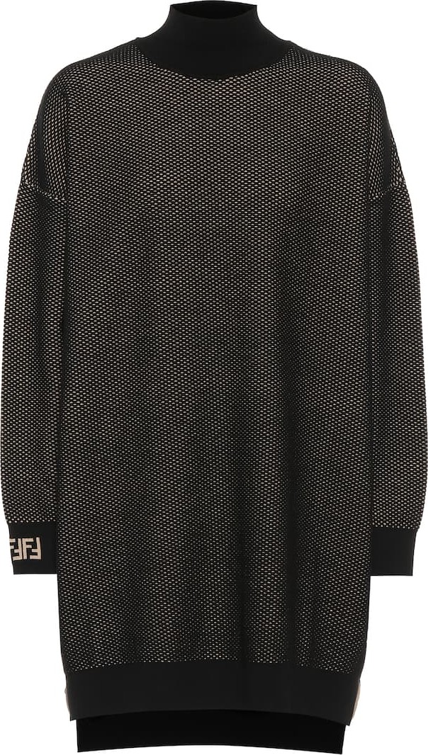 Fendi Knitted turtleneck dress