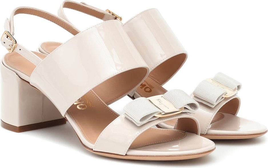 Salvatore Ferragamo Giulia patent-leather sandals
