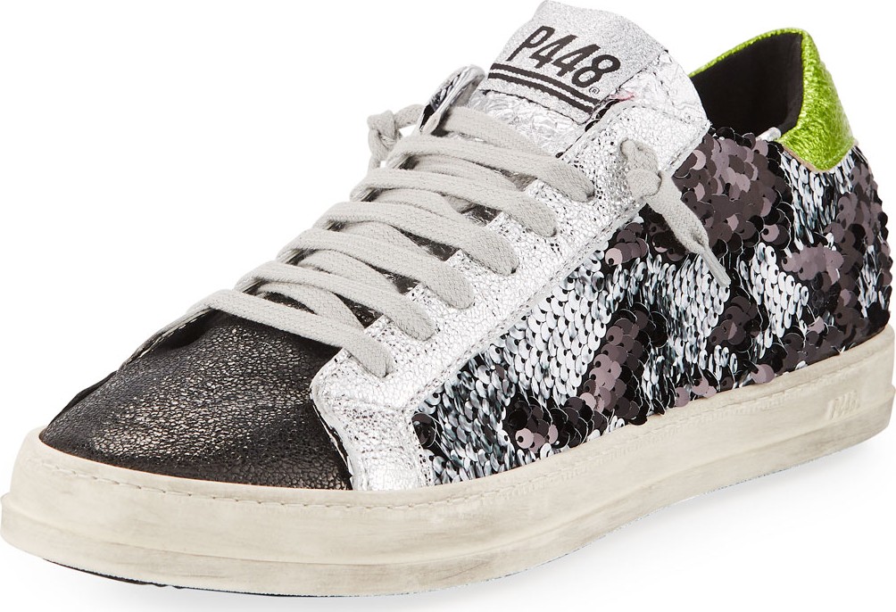 P448 John Sequined Low-Top Sneakers