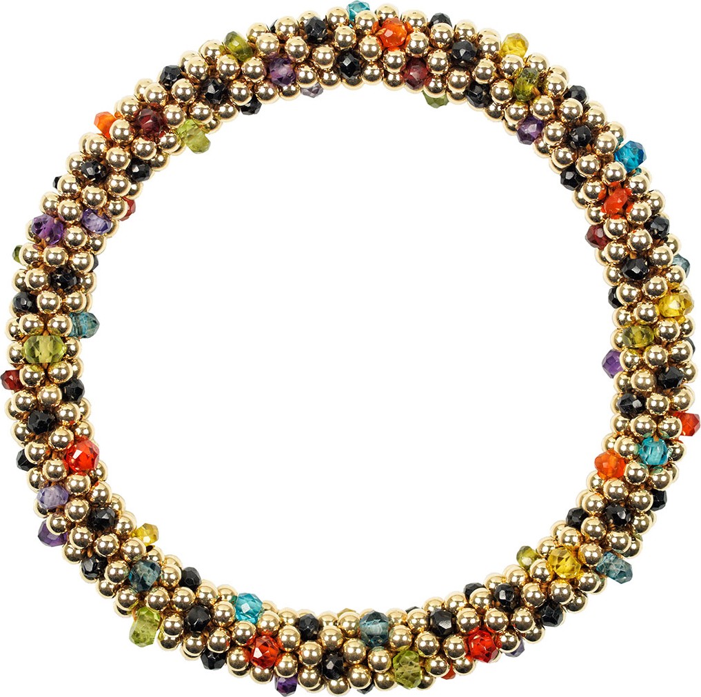 Meredith Frederick 14K Mixed-Stone Bead Bracelet