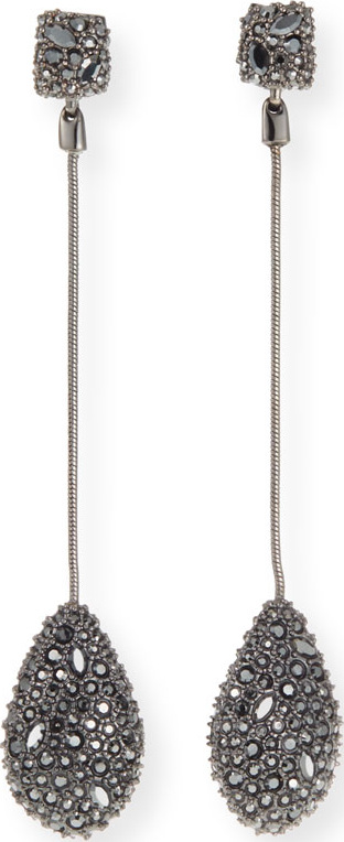 Alexis Bittar Pave Teardrop Post Earrings