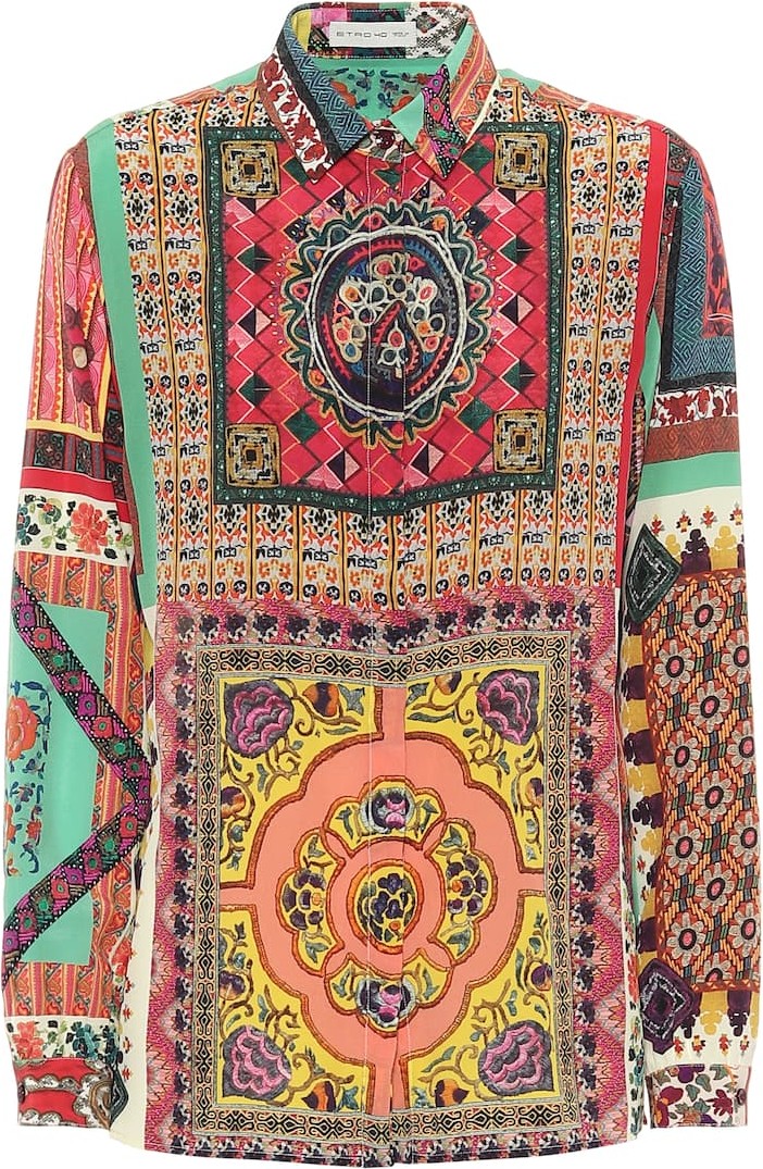 Etro Printed silk shirt