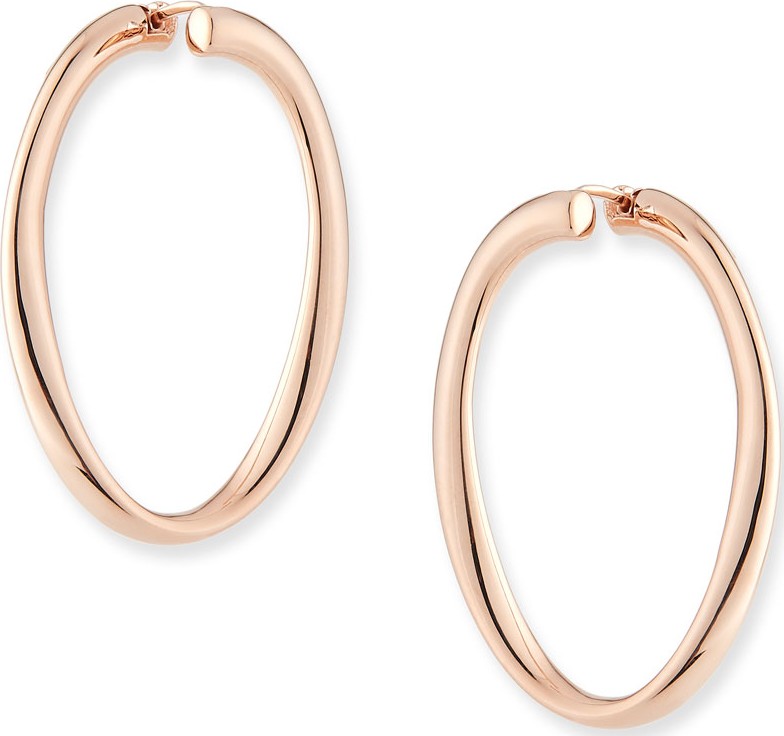 Alberto Milani 18k Rose Gold Electroform Hoop Earrings