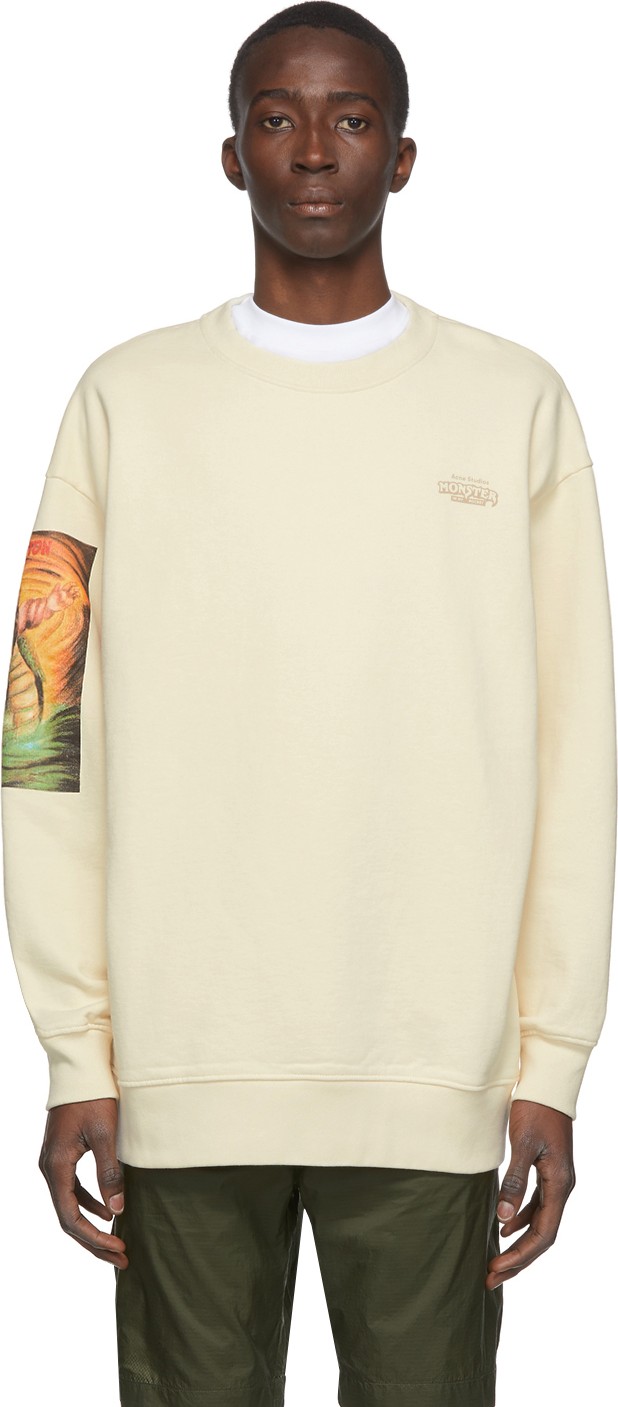 Acne Studios Beige Monster in My Pocket Edition 'Tritan' Sweatshirt