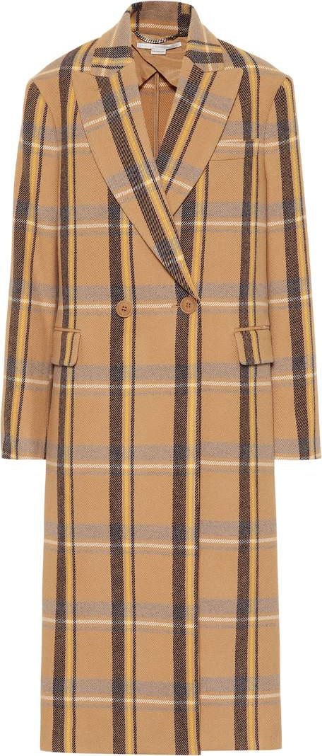 Stella McCartney Checked wool coat