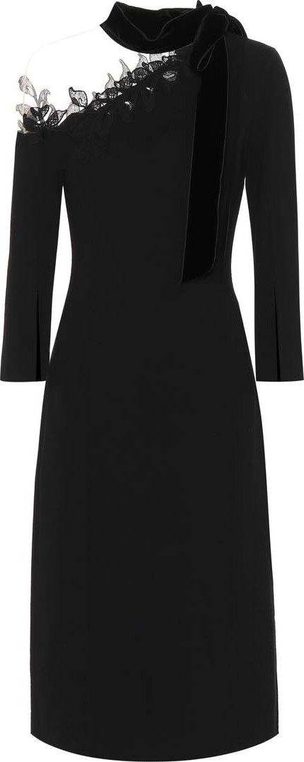 Oscar De La Renta Stretch wool crêpe dress