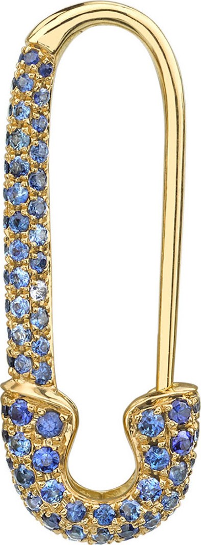 Anita Ko Blue Sapphire Safety Pin Earring