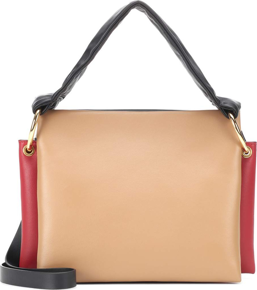Marni Beat leather shoulder bag