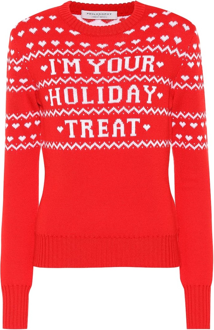 Philosophy Di Lorenzo Serafini Intarsia wool sweater