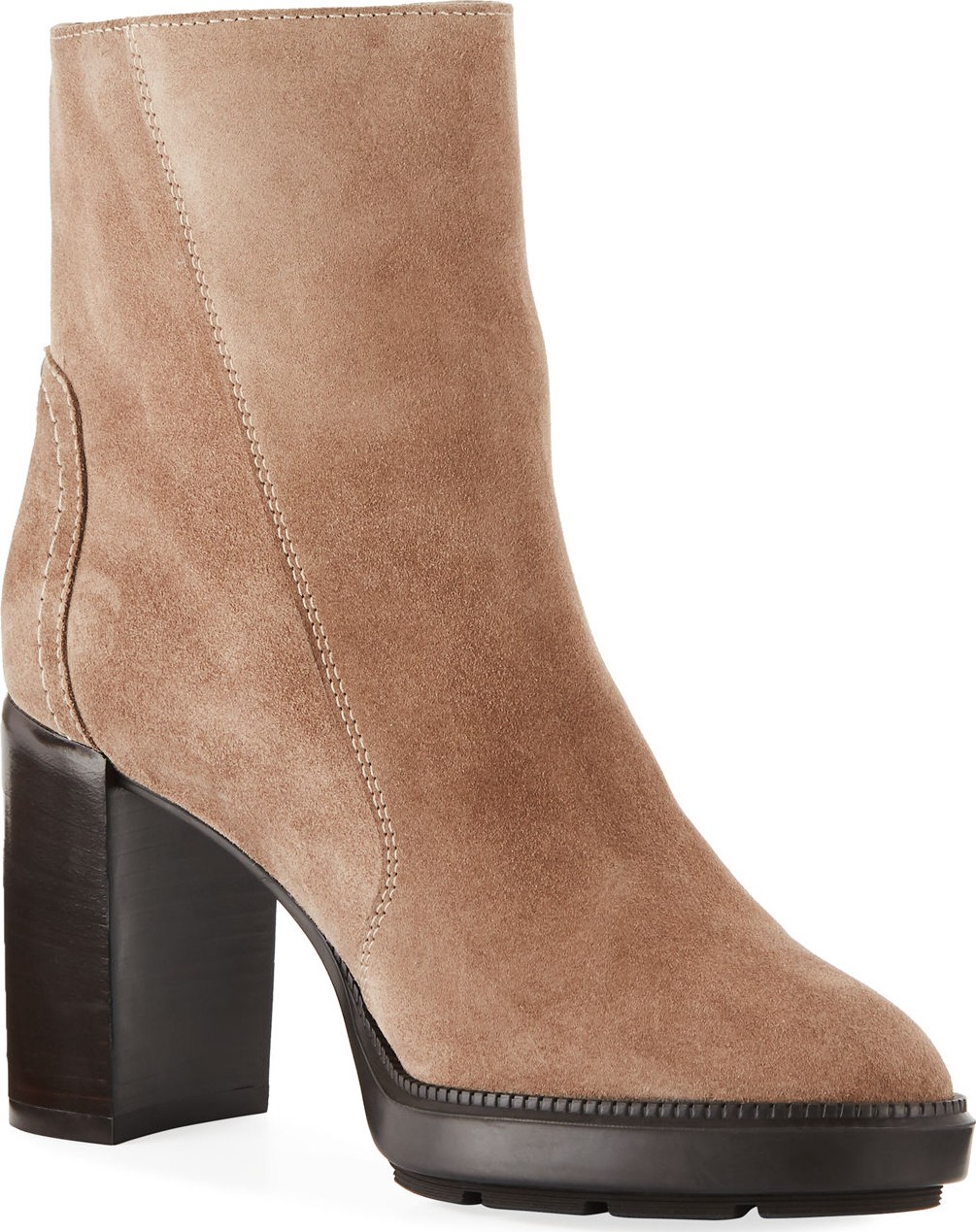 Aquatalia Ilenia Suede Platform Booties