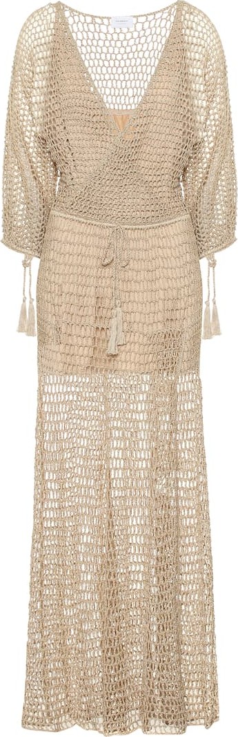 Anna Kosturova Stevie crochet maxi dress