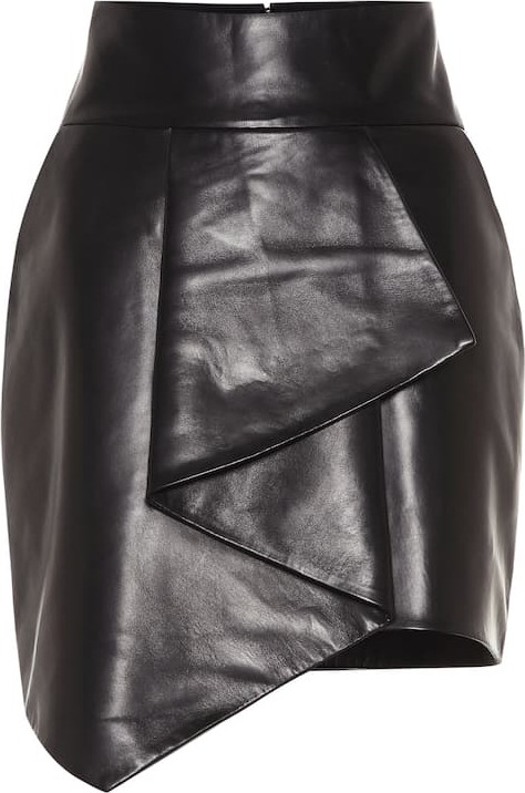 Alexandre Vauthier Leather miniskirt