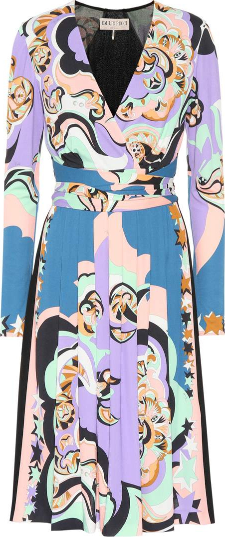 Emilio Pucci Printed silk-blend dress