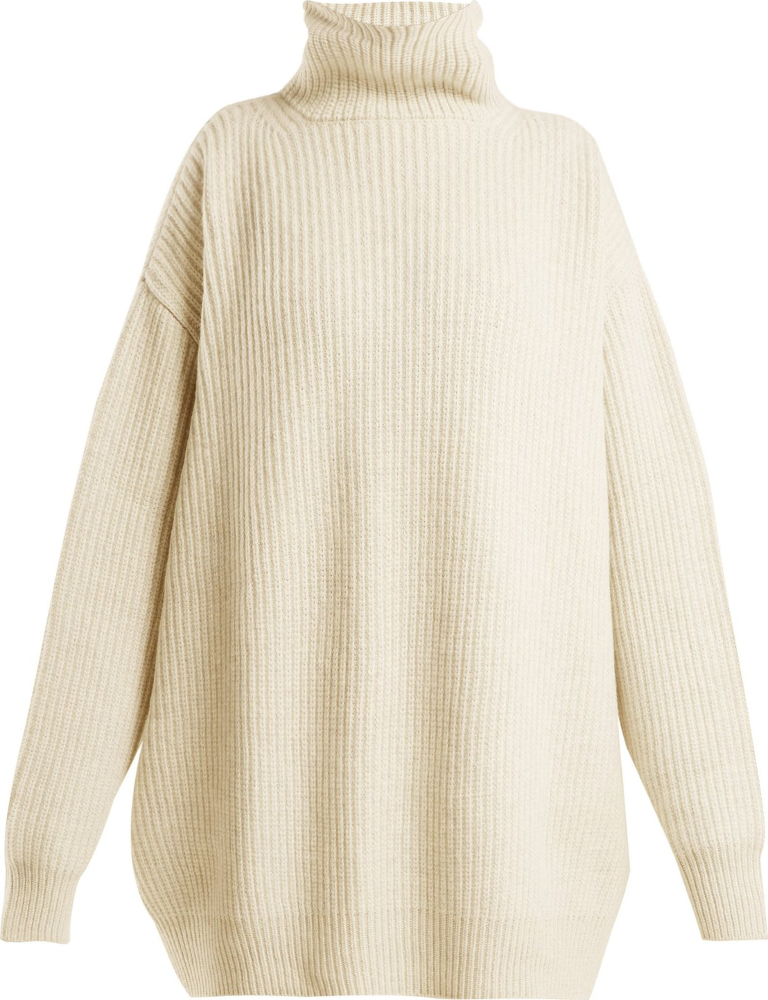 Raey Displaced-sleeve roll-neck wool sweater