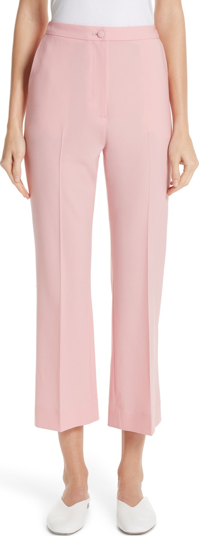 Partow Hayden Crop Stretch Linen Pants
