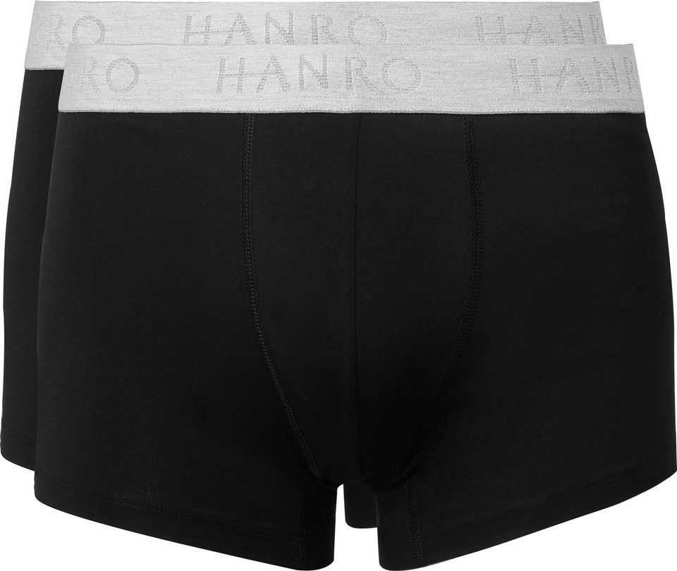 Hanro Two-Pack Stretch-Cotton Boxer Briefs