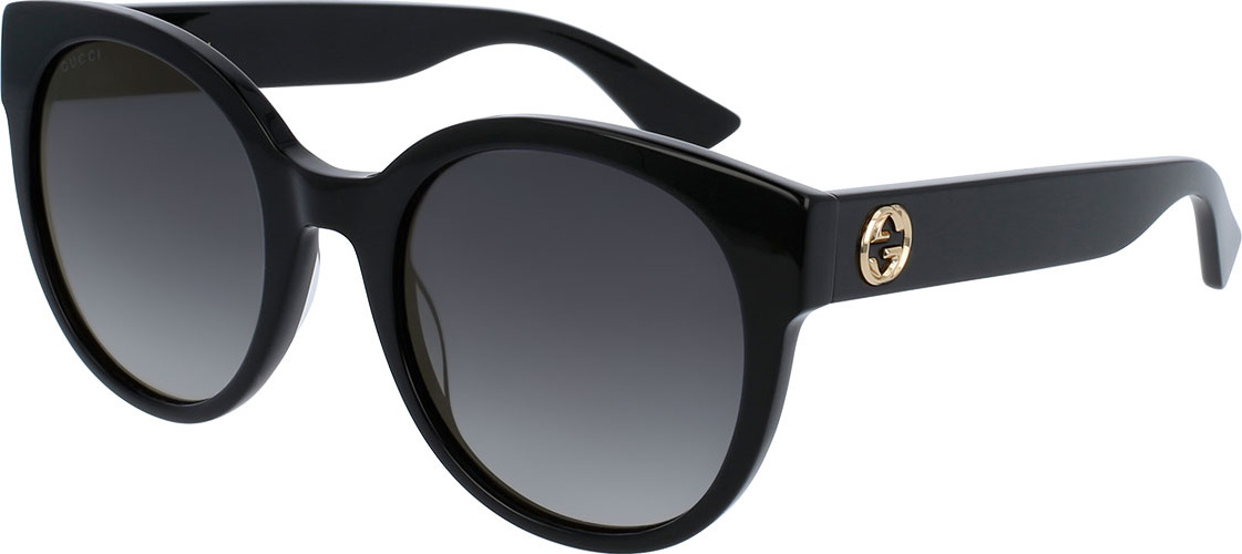 Gucci Gradient Round Sunglasses, Black
