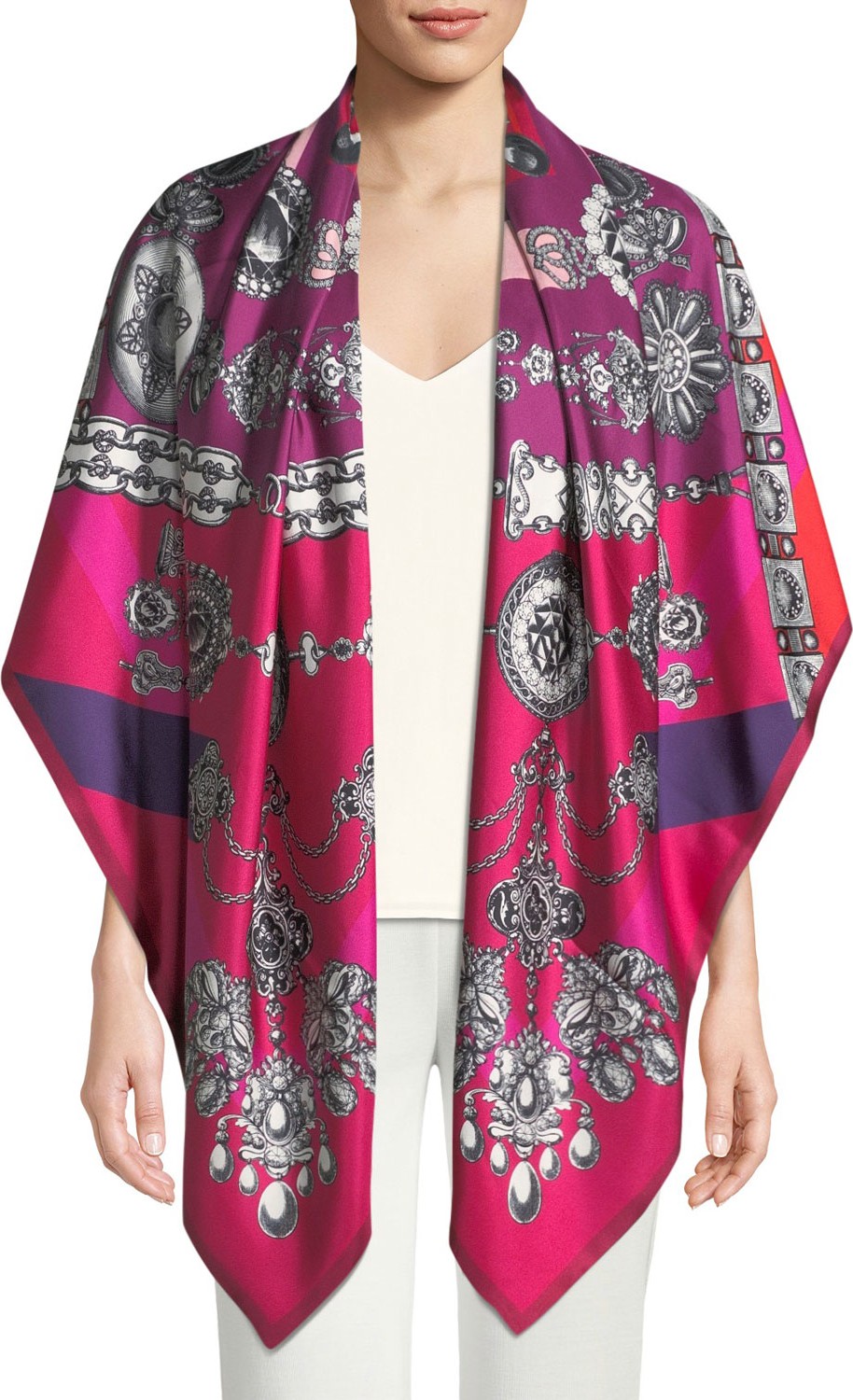 St. Piece Hartley Double-Sided Silk Scarf