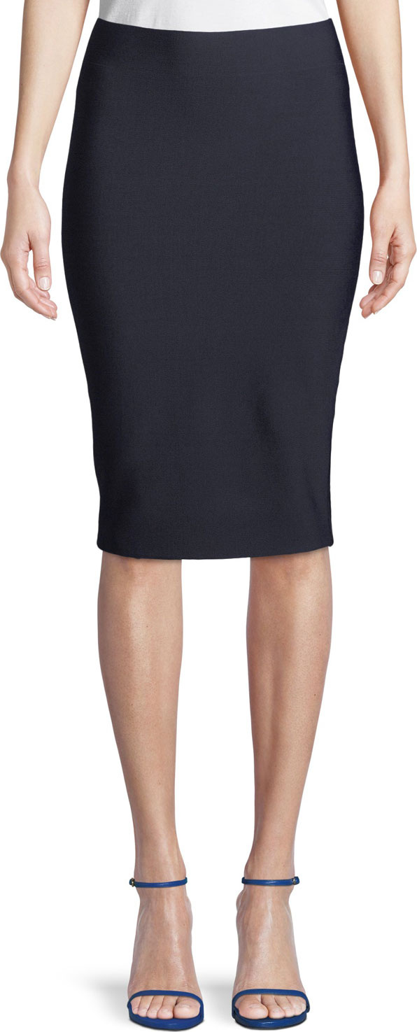 Bailey 44 Poly-Sci Pull-On Midi Skirt