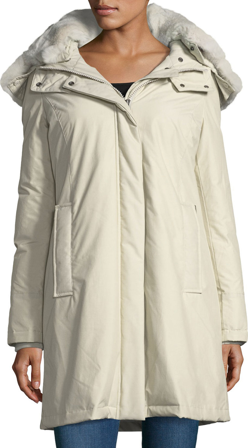 Woolrich Bow Bridge Hooded Tech-Fabric Jacket