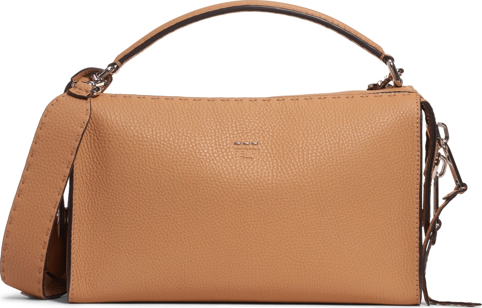 Fendi Lei Selleria Leather Satchel