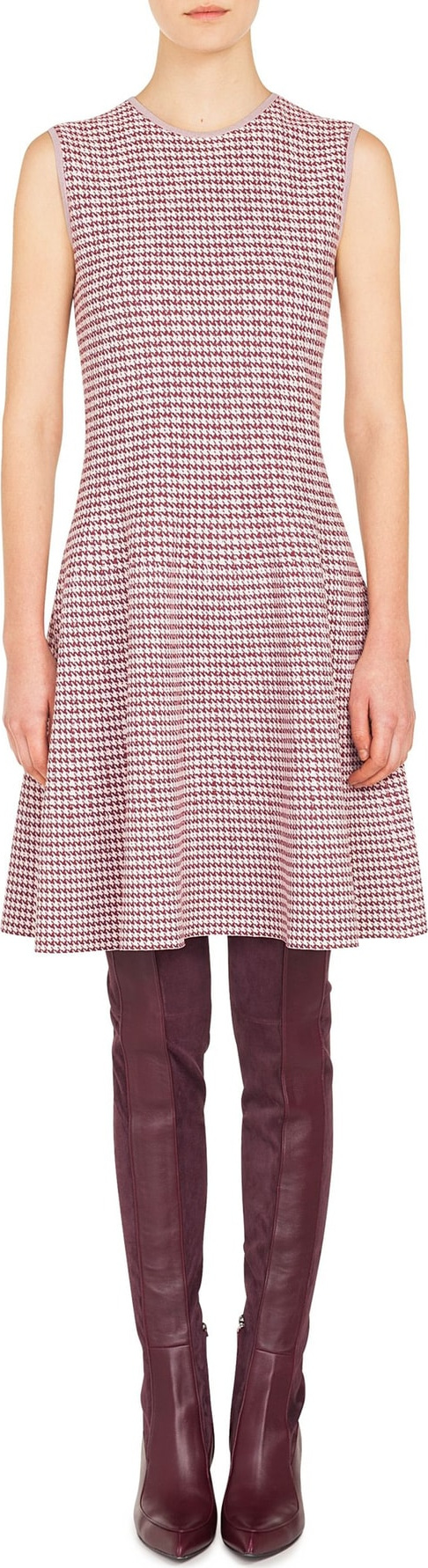 Akris Punto Houndstooth Knit Dress