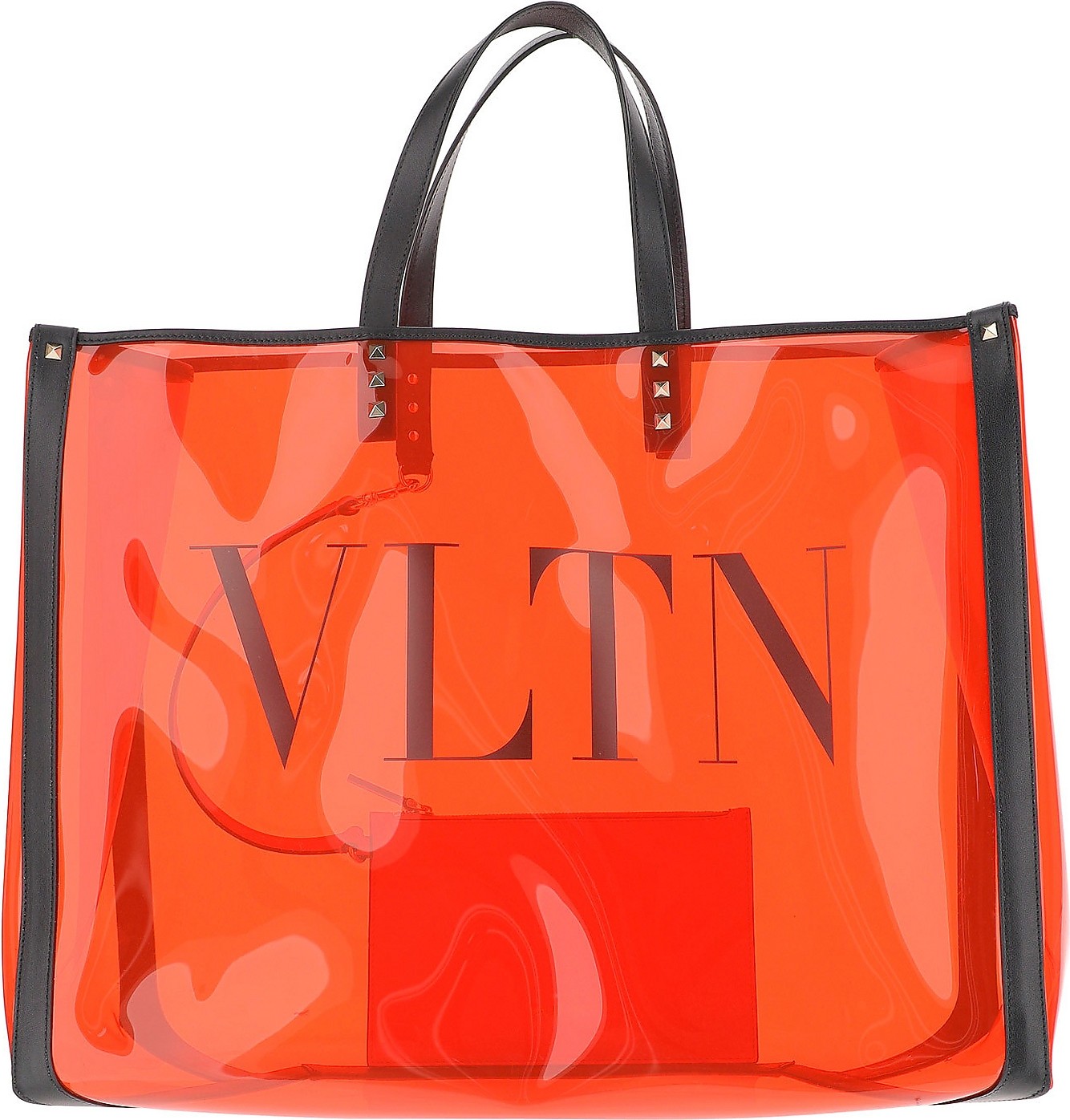 Valentino Transparent Orange PVC Multicolor bag