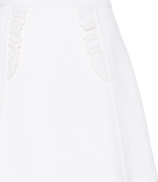 Miu Miu Virgin wool crêpe miniskirt