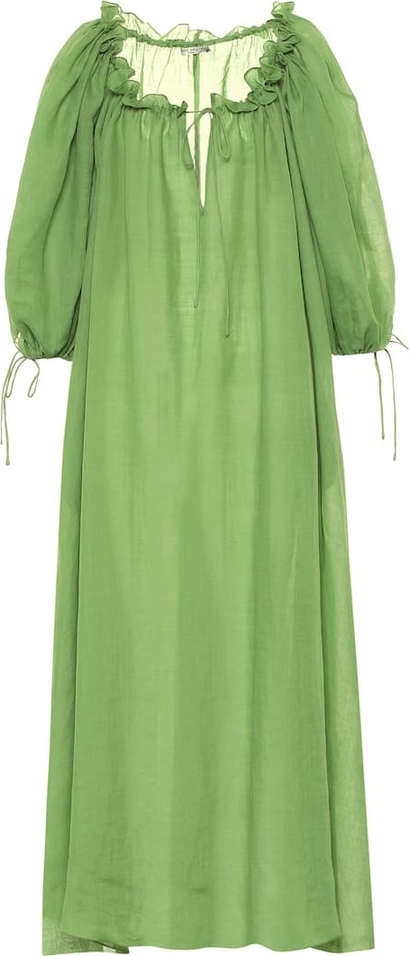 Three Graces London Exclusive to Mytheresa – Almost A Honey Moon ramie dress