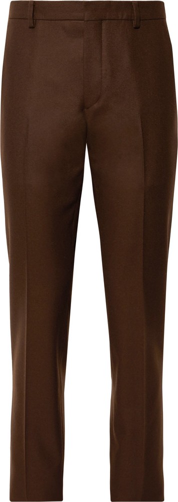 Prada Brown Slim-Fit Virgin Wool Suit Trousers