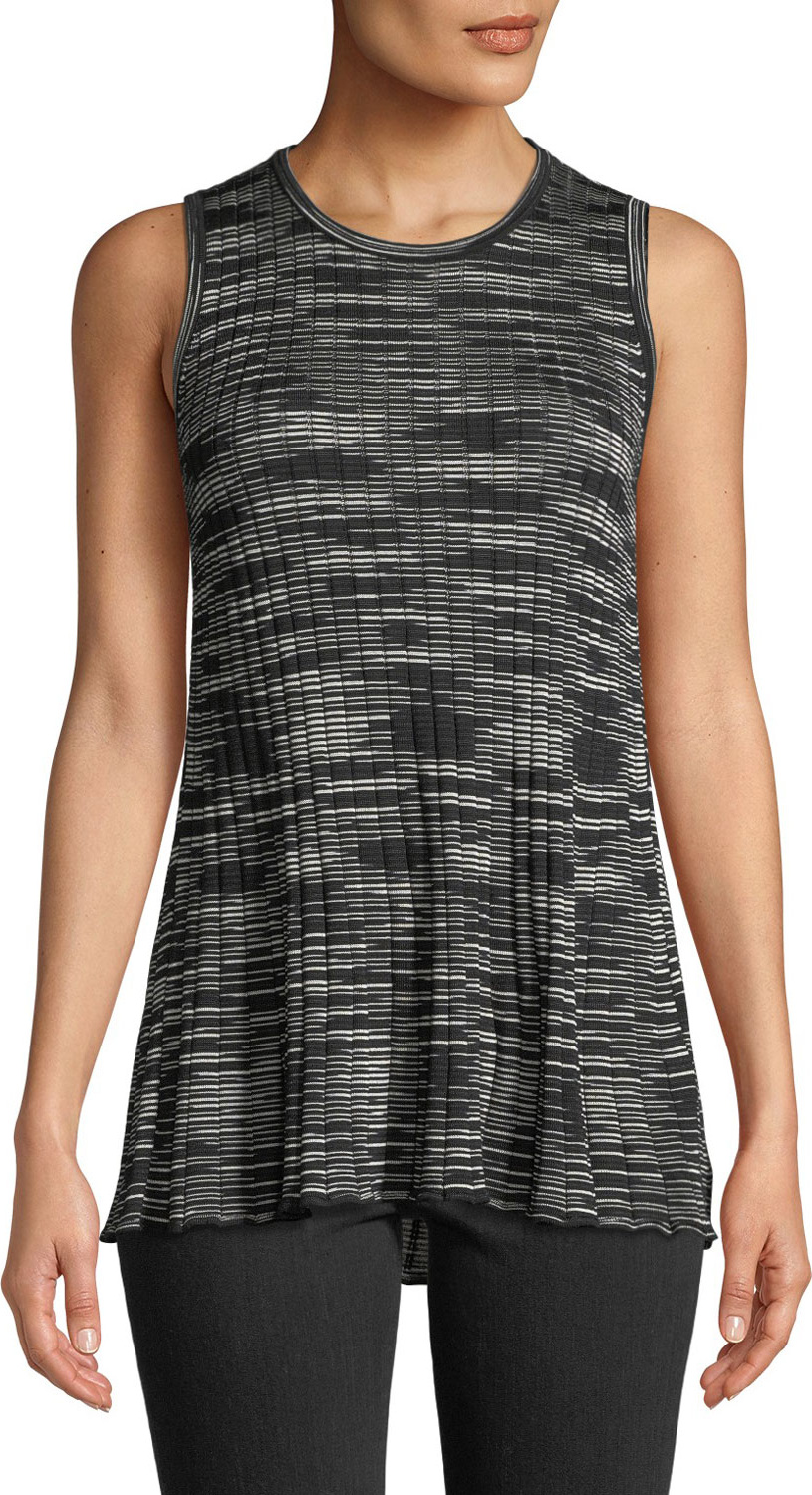 M Missoni Space-Dyed Ribbed Crewneck Tank