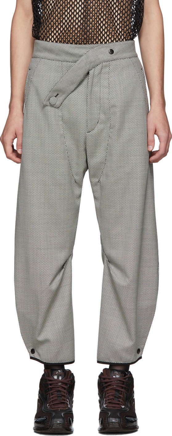 Kiko Kostadinov Black & White Check Lentz Trousers