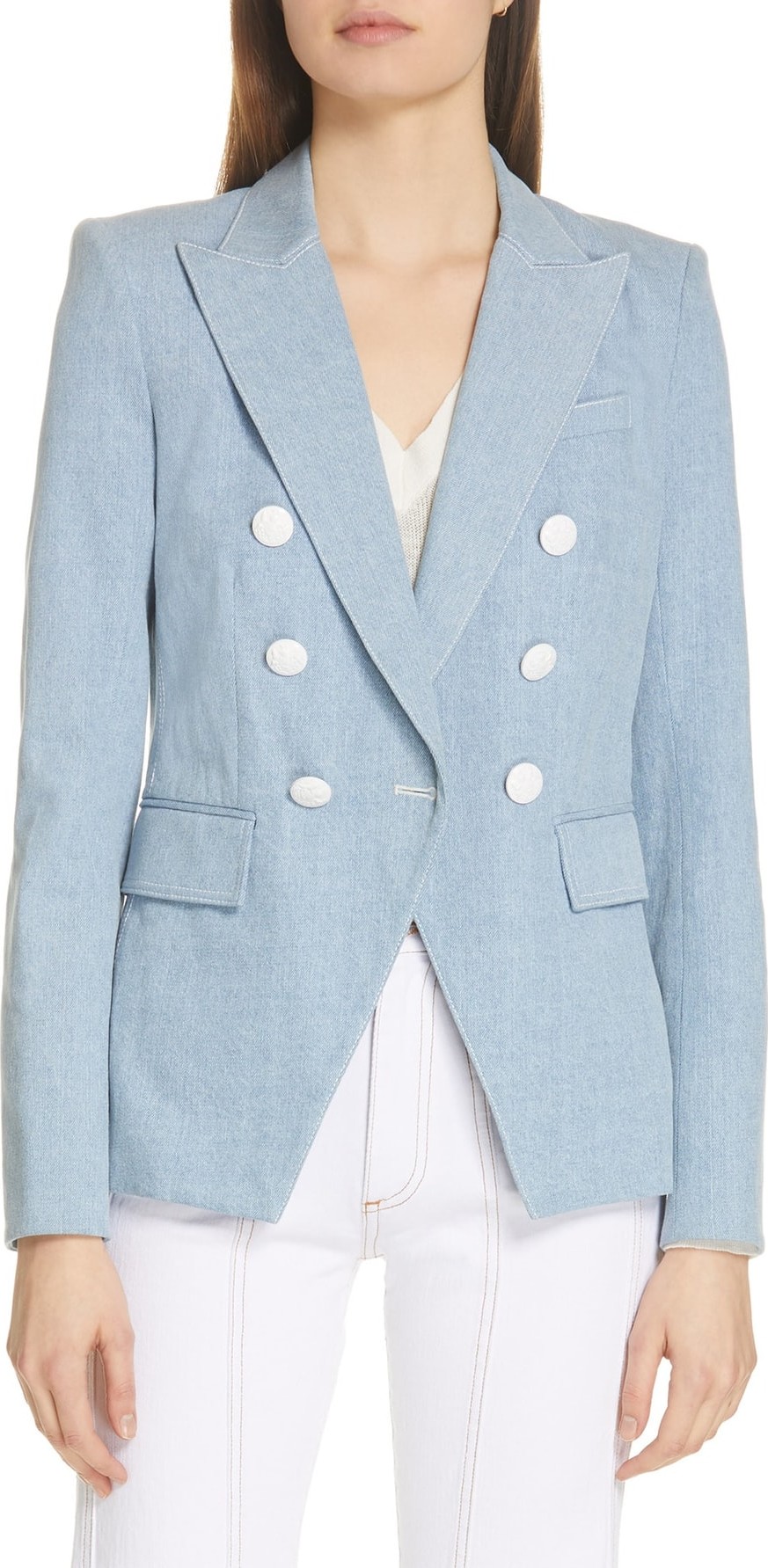 Veronica Beard Miller Denim Dickey Jacket