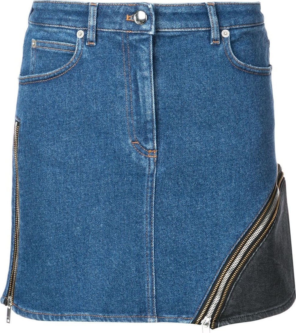 Sonia Rykiel zip panel denim skirt
