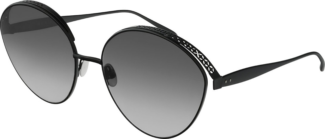 Alaïa Perforated Metal Round Sunglasses