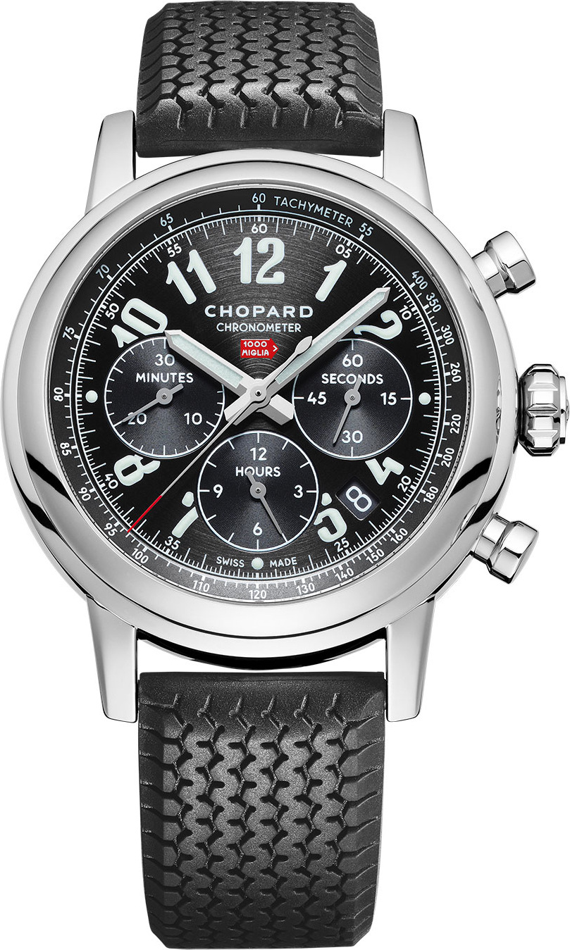 Chopard 42mm Racing Mille Miglia Classic Chronograph Watch with Tire Strap